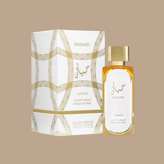 Hayaati Gold Elixir 100 ml | Perfume Unisex Ambarino & Especiado