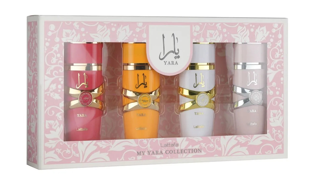 My Yara Collection – Set de 4 perfumes 25 ml (Yara, Yara Moi, Yara Tous y Yara Candy)